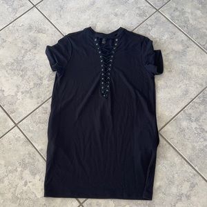 Black T shirt dress